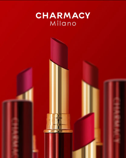 CHARMACY 16 Color Waterproof Velvet Lipstick – Long-Lasting Matte Lip Makeup, Easy to Wear