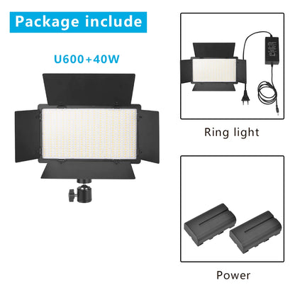 Nagnahz U800 LED Photo Studio Light - Portable Lighting for TikTok, YouTube, Gaming, and Live Video Recording