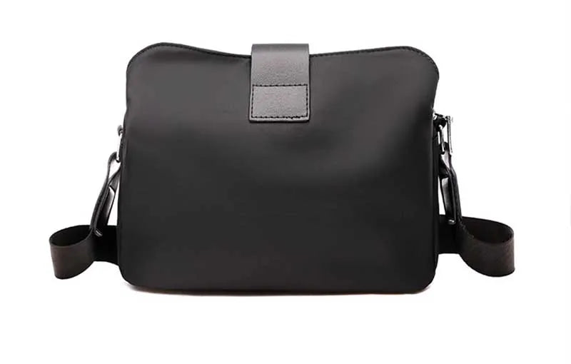 Vintage Waterproof Nylon Shoulder Bag for Women – Simple Crossbody Messenger Bag for Daily Use & Travel