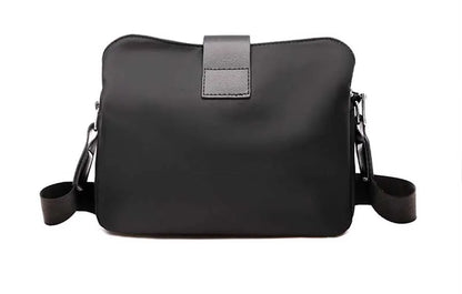 Vintage Waterproof Nylon Shoulder Bag for Women – Simple Crossbody Messenger Bag for Daily Use & Travel