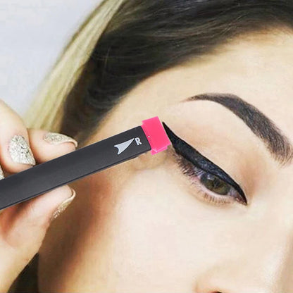 2 Size Eyeliner Stamps - Wing Style Cat Eye Makeup Brush for Women, Cosmetic Beauty Tool