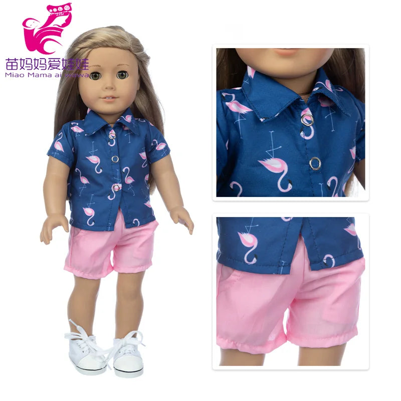 18-Inch Girl Doll Winter Coat — 43cm Baby Doll Jacket Outfit for Dressing