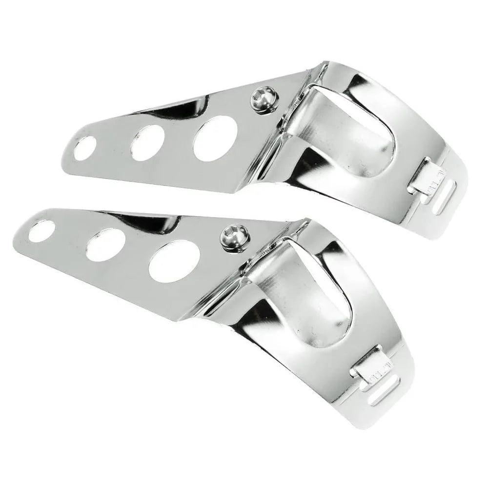 Universal Motorcycle Headlight Mount Bracket – Adjustable Fork Clamp Holder for Chopper & Motor Forks 27-48mm