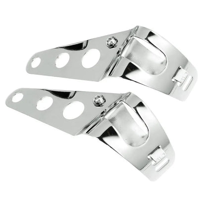 Universal Motorcycle Headlight Mount Bracket – Adjustable Fork Clamp Holder for Chopper & Motor Forks 27-48mm