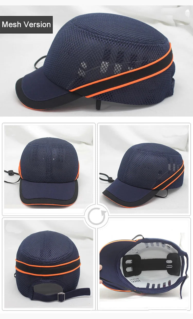 New Work Safety Bump Cap – Hard Shell Protective Baseball Hat for Head Protection