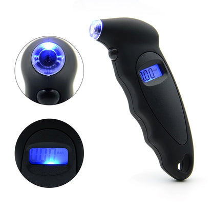 TG105/TG205 R-6802 Digital Tire Pressure Gauge – High-Precision LCD Air Pressure Meter for Car & Truck