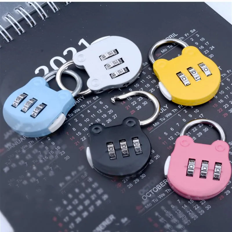 KK&FING 3-Digit Combination Padlock – Luggage, Gym Locker, and Drawer Safe Lock for Travel and Security
