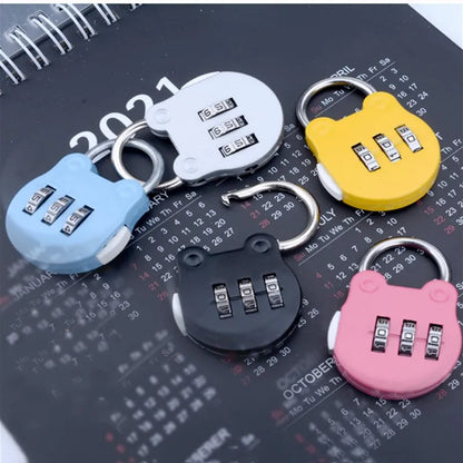 KK&FING 3-Digit Combination Padlock – Luggage, Gym Locker, and Drawer Safe Lock for Travel and Security