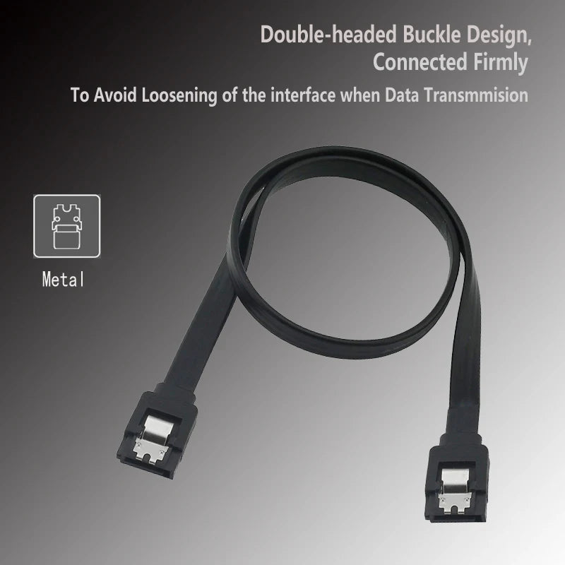 SATA 3.0 Hard Drive & SSD Cable - 90-Degree SATA Data Adapter for Asus, MSI & Gigabyte Motherboards