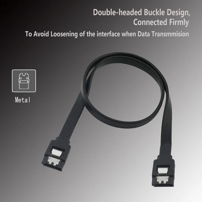 SATA 3.0 Hard Drive & SSD Cable - 90-Degree SATA Data Adapter for Asus, MSI & Gigabyte Motherboards