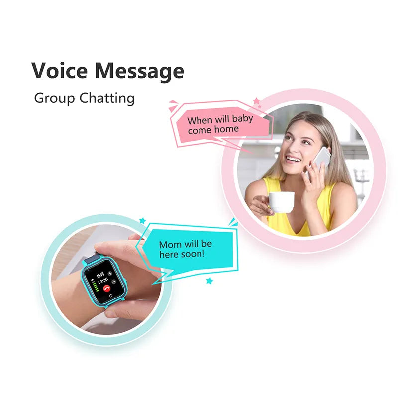 LT21 4G Kids Smart Watch with GPS, WiFi, Video Call, SOS, IP67 Waterproof - Child Safety Tracker and Location Monitor Phone Watch
