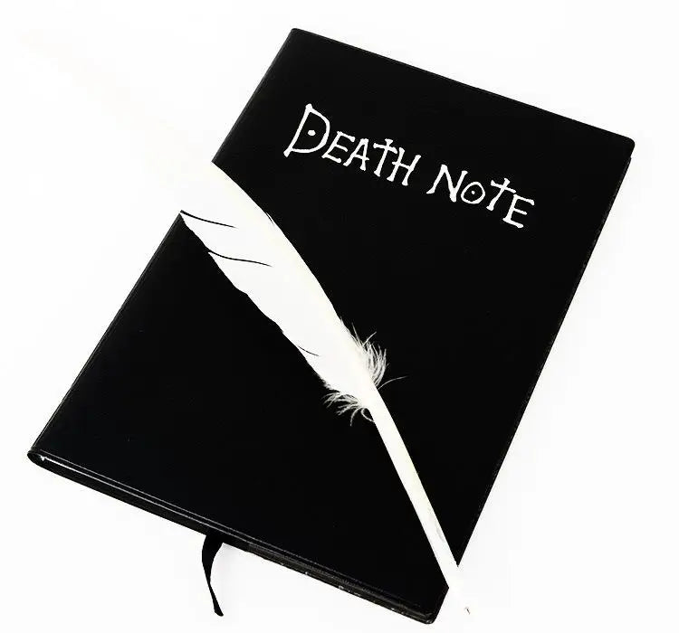 A5 Anime Death Note Notebook Set – Leather Journal, Collectible School Writing Journal with Large Anime Theme