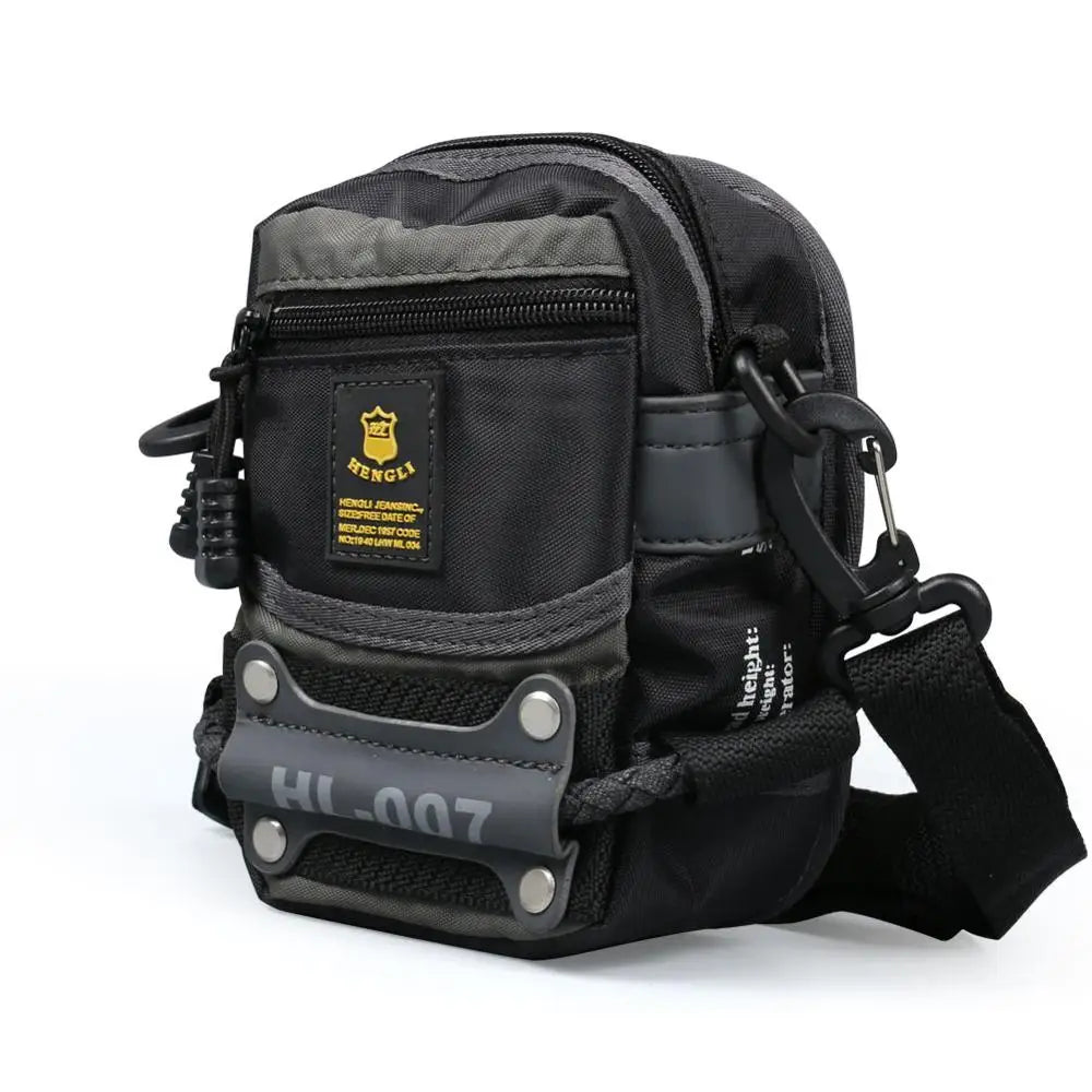 RUIL 2022 Men’s Crossbody Bag - Classic Oxford Waist Pack & Messenger Bag for Everyday Carry