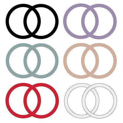 2-Pack MagSafe Magnetic Ring Plate — Universal Metal Sticker for Wireless Charging & Car Mount Holder