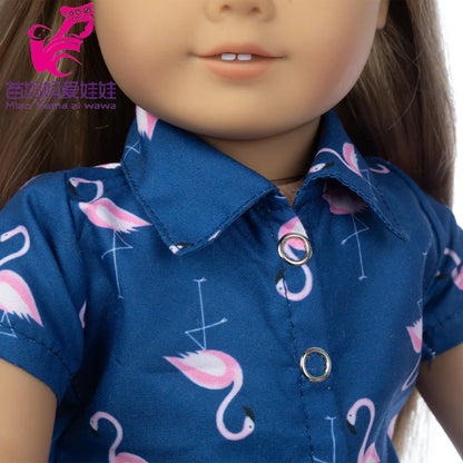 18-Inch Girl Doll Winter Coat — 43cm Baby Doll Jacket Outfit for Dressing
