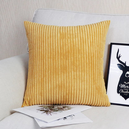 Striped Corduroy Body Pillow Cover - Plush Long Cushion Case for 50x70/50x100/50x120CM Bedding & Home Comfort