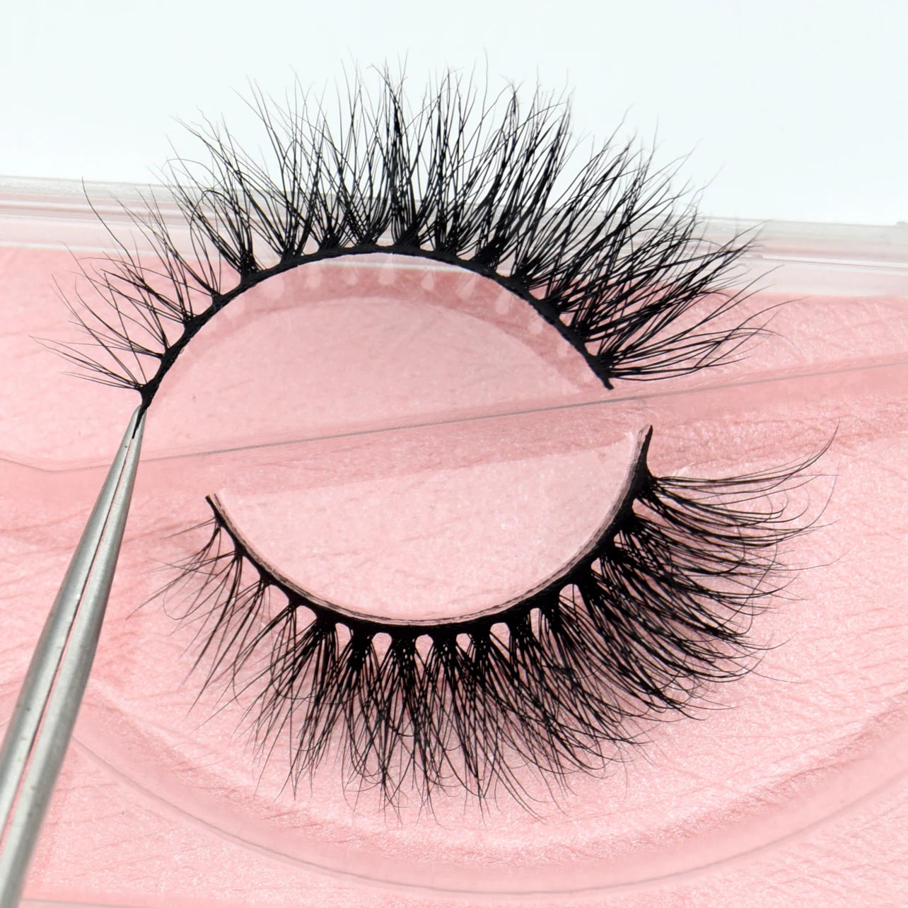 Visofree 13mm 3D Mink Eyelashes – Natural Long Handmade Cruelty-Free False Lashes for Makeup G04