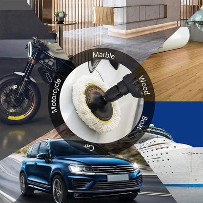 Universal Car Polish Pad 3/4inch - Soft Wool Machine Waxing Polisher for Car Body Polishing - M10/M14 Cleaning Discs Accessories