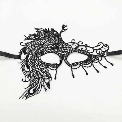Sexy Lace Eye Mask for Women — Venetian Masquerade, Halloween & Carnival Half-Face Cosplay Party Mask