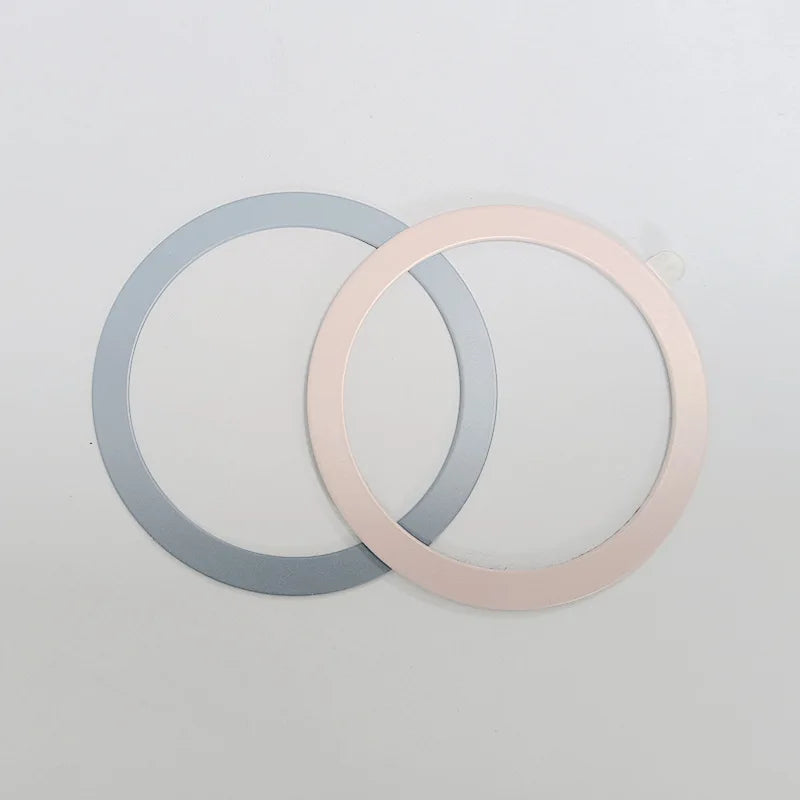 2-Pack MagSafe Magnetic Ring Plate — Universal Metal Sticker for Wireless Charging & Car Mount Holder