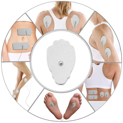 Electrostimulation Patches: TENS Electrode Pads for Acupuncture, Physiotherapy, EMS Muscle Stimulator & Slimming Machines - Nerve Stimulation