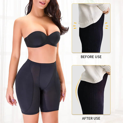 Women’s Buttock Enhancing Shapewear – Push-Up Padding Panties with Waist Trainer & Hip/Thigh Contouring Shorts