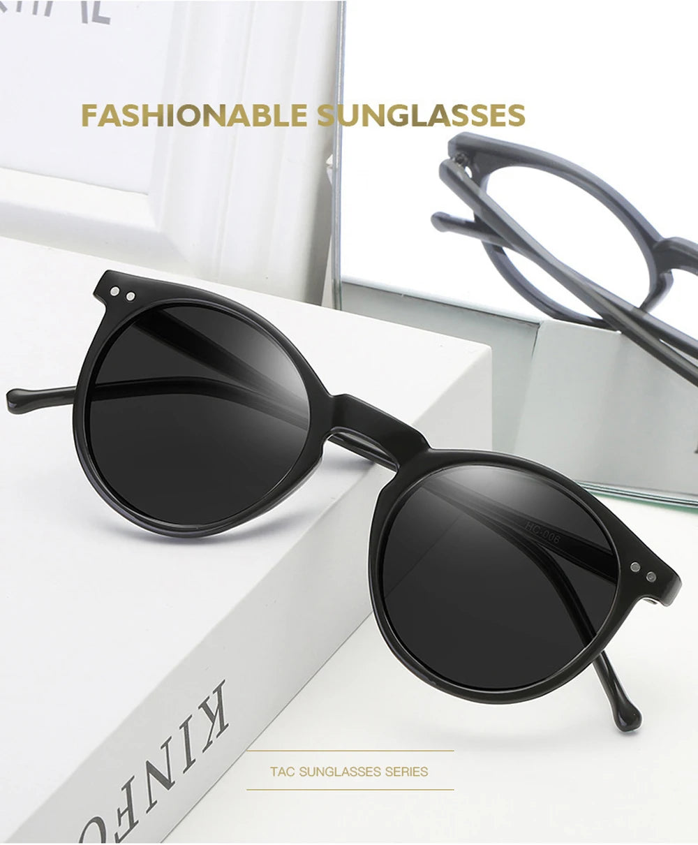 2025 Polarized Retro Round Sunglasses for Men & Women - Designer Vintage UV400 Goggles & Sun Glasses