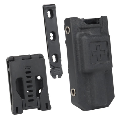 Tactical Tourniquet Pouch - EDC First Aid Holder with Belt Clip & K Sheath