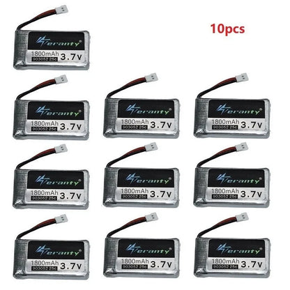 3.7V 1800mAh Rechargeable LiPo Battery - XH2.54 Plug for SYMA X5SW, KY601S & RC Drones