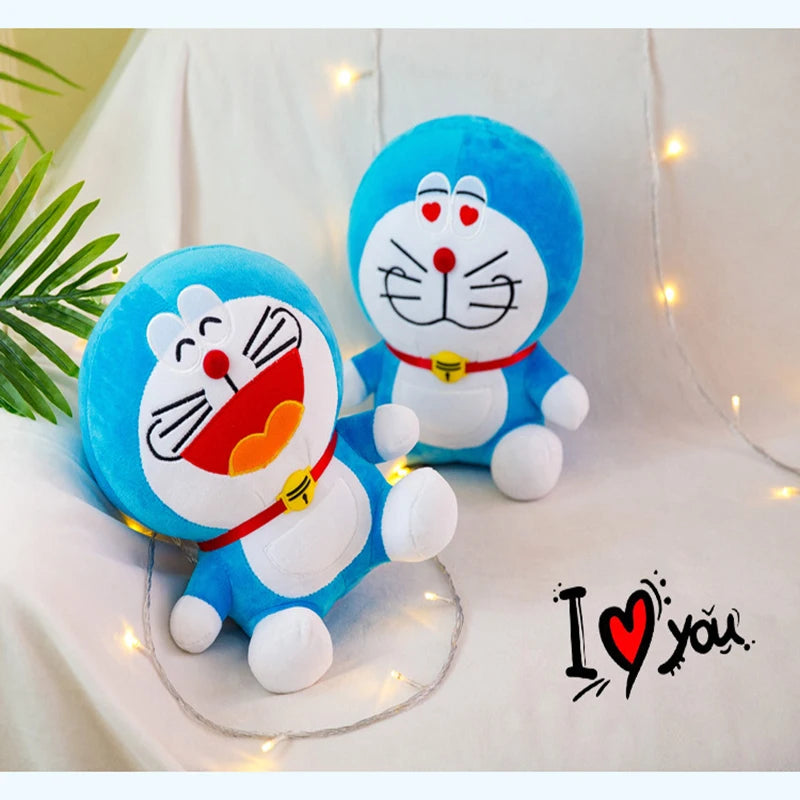 Anime Doraemon Kawaii Plush Toy – Soft Stuffed Animal Doll, Birthday Gift for Kids & Girlfriend