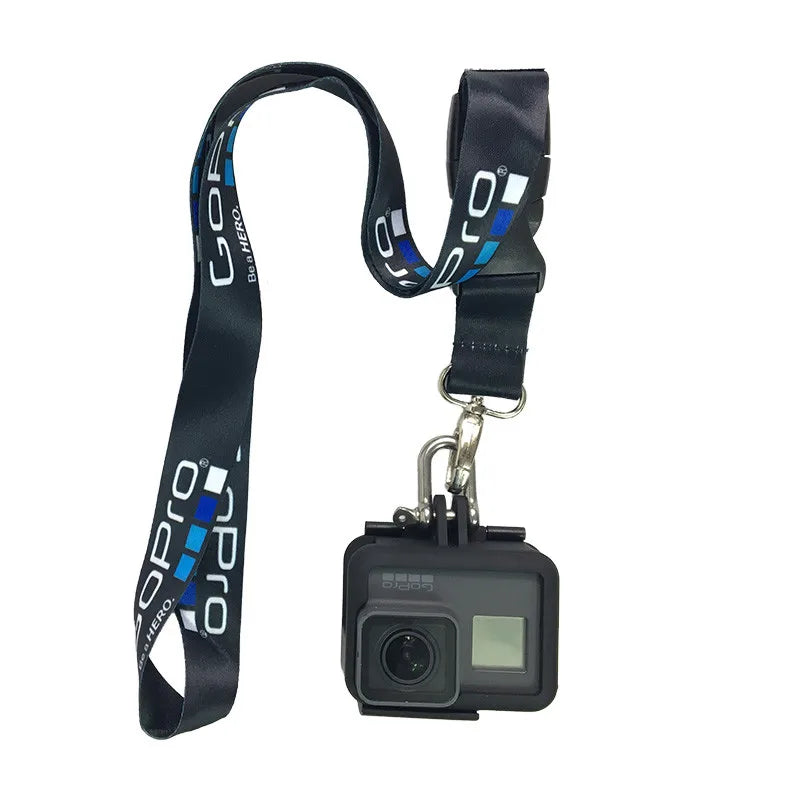 Sports Camera Neck Strap — Quick Release Lanyard for GoPro Hero 8–3 & SJCam