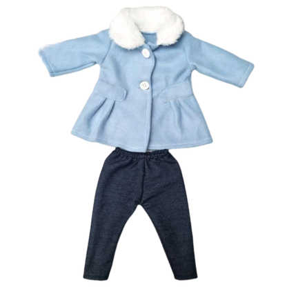 18-Inch American Girl Doll Clothes – Coat, Tights & Pants Outfit for Newborn & Baby Dolls