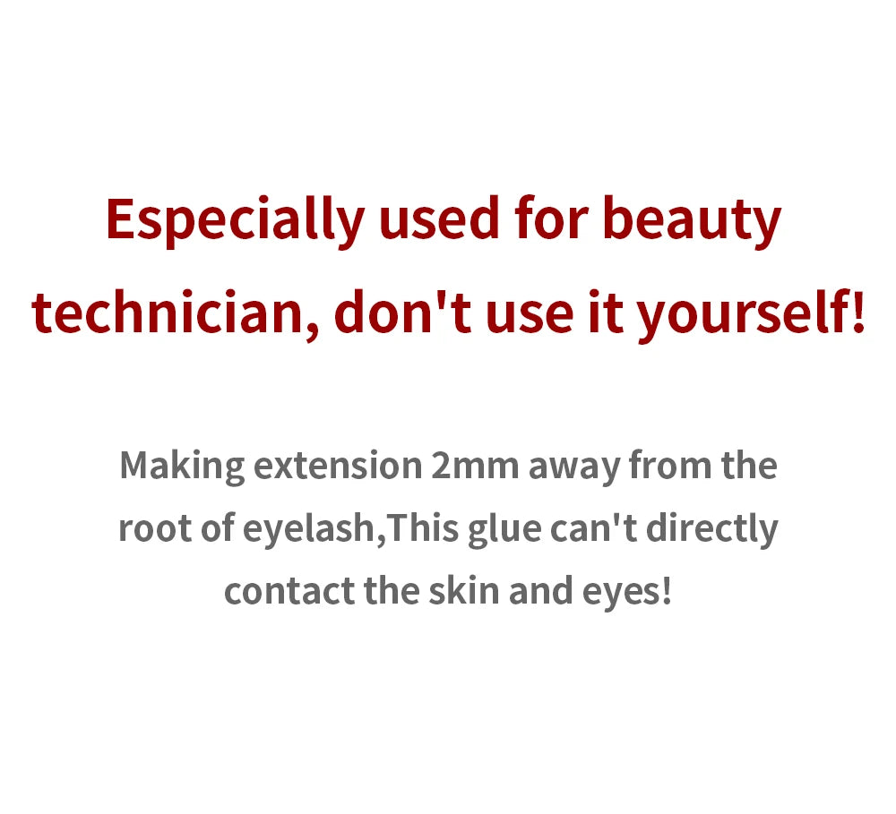 GLAMLASH Eyelash Extension Glue — Black Adhesive Kit for Individual False Lashes, 0.3–2 Sec Dry Time, Professional Use