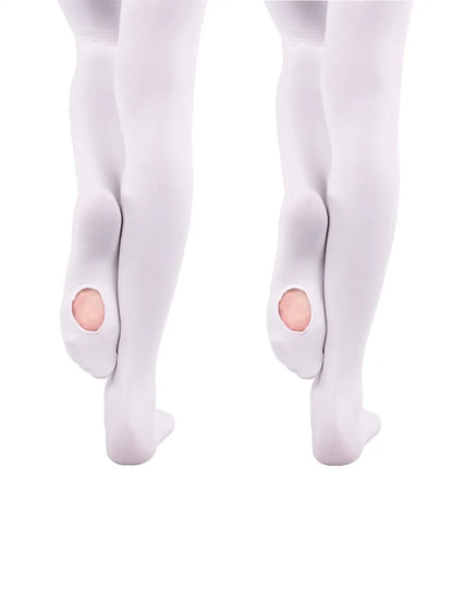 60D Convertible Ballet Tights - Seamless Dance Stockings with Foot Hole for Women