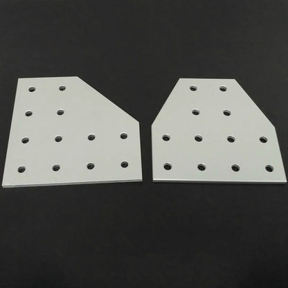 12 Hole Silver Corner Bracket Joint Plate - Angle Connector for 4040/6060 Aluminum Profiles