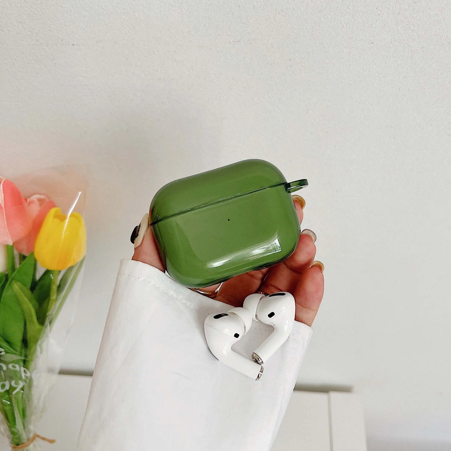 Retro Green High-Quality Earphone Case for Apple AirPods 1/2/3/4 & Pro 2 — Protective Charging Box Shell