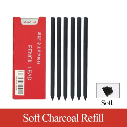 5.6mm Mechanical Pencils & Charcoal Graphite Lead – Soft, Medium & Hard HB to 14B Sketch Drawing Core