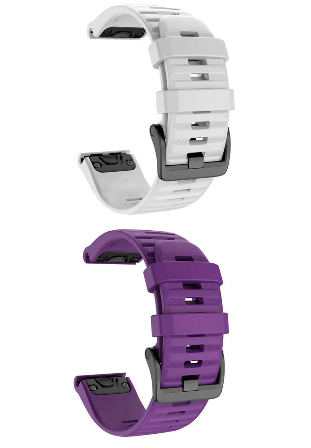 Silicone Quick-Release Watch Bands for Garmin Fenix 3/5/6/7 – 20/22/26mm EasyFit Wrist Strap