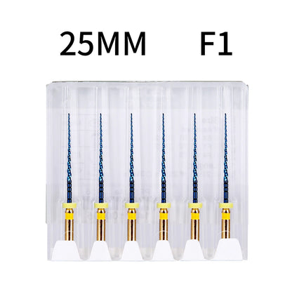 Azdent 6pcs/Pack 25mm SX Dental Files Root Canal Use Rotary Heat Activated  Endodontic Files Rotating File Dentistry Instruments