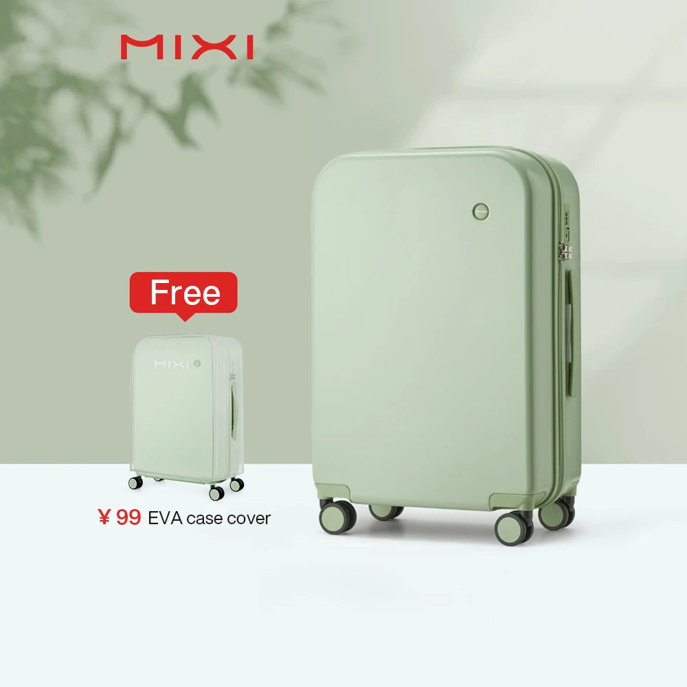 Mixi Puristic Design Hardside Travel Luggage – Rolling Suitcase with Wheels for Men & Women, Carry-On 16/20 Inch & Large 22/24/26/28 Inch Trolley Case