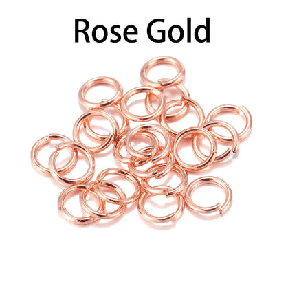 DIY Jewelry Jump Rings - 50-200pcs Split Ring Connectors 3-20mm for Handmade Accessories and Craft Making Supplies