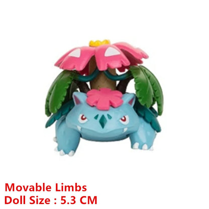Pokemon 4-13cm Anime Figures – Pikachu, Mewtwo, Charmander, Blastoise Action Model Toy Gifts