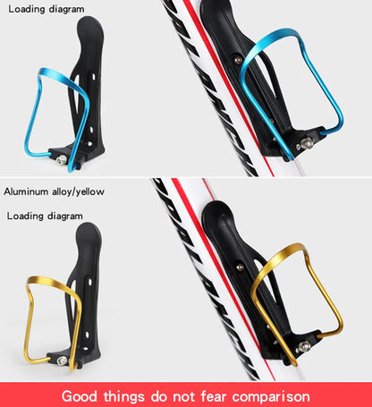 GoByGo Aluminum Alloy Bike Water Bottle Holder – Mount for Mountain & Folding Bikes, 5 Color Options