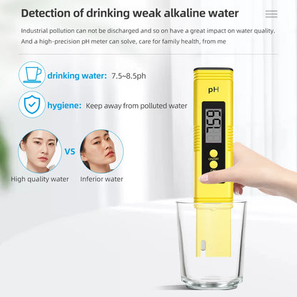 TDS & PH Meter - 0-9990ppm Digital Water Tester, 0.01 PH High Precision Pen for Aquariums & Filters, LCD PPM Monitor