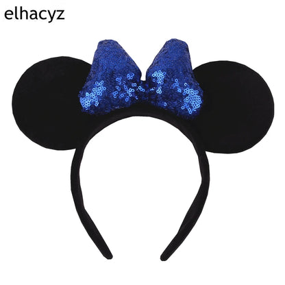 Big Classic Polka Dot Bow Minnie Mouse Ears Headband – Festival & Party Hairband for Women & Girls, Disney Trip Accessories