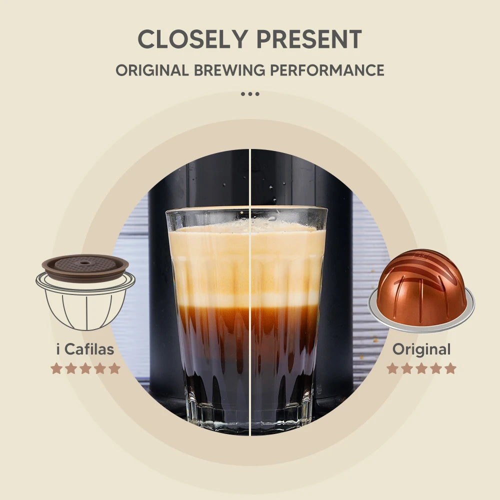 Reusable Silicone Lid for Nespresso Vertuo Next Coffee Capsules, Food-Grade Pod Cover for Eco-Friendly Coffee Brewing Refill System