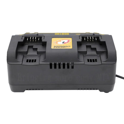 Fast Charging DCB102 Li-ion Battery Charger - For DeWalt 12V, 14.4V, 18V, 20V with USB Port & Dual Charging Position