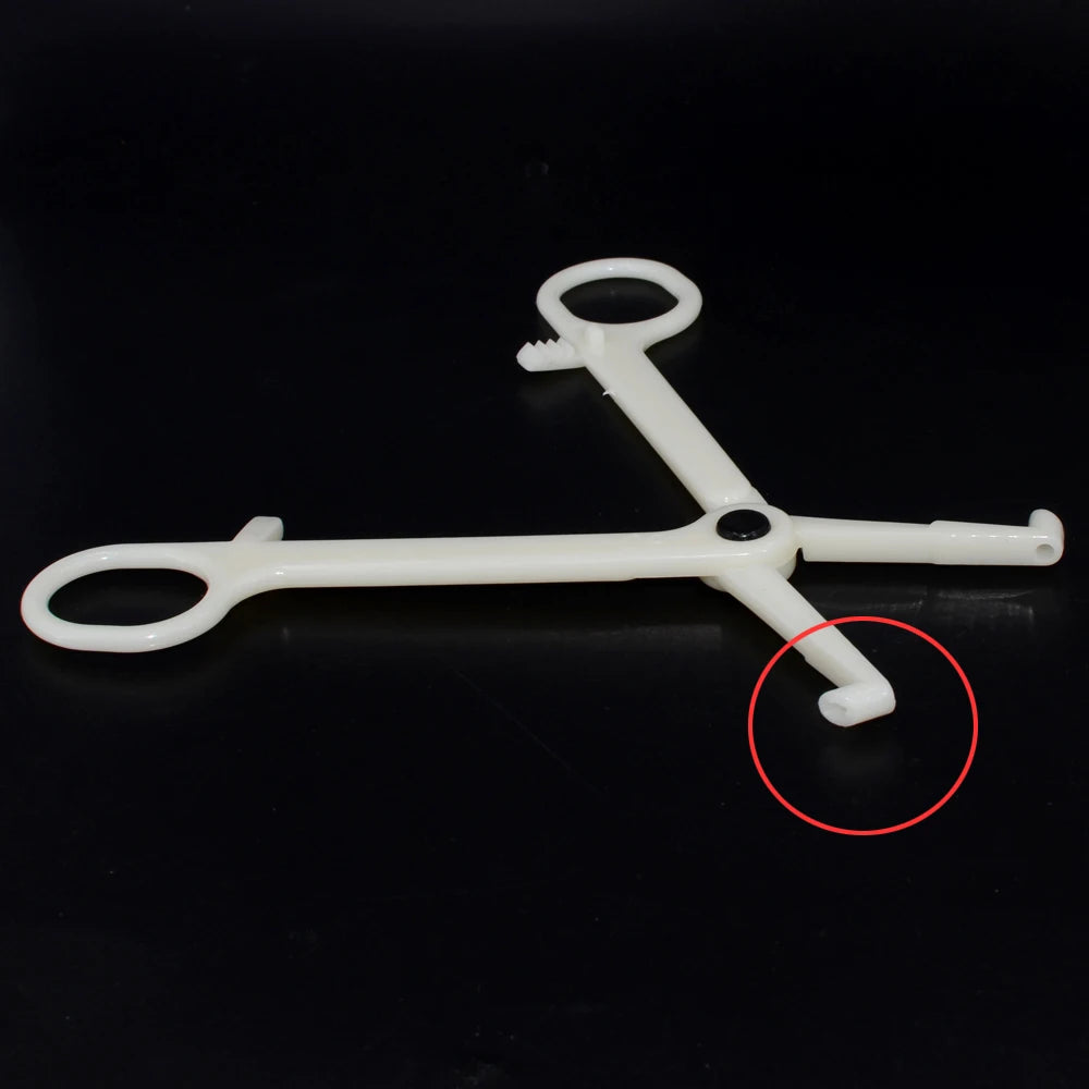 Acrylic Body Piercing Forceps Clamp – EO Gas Sterilized Tool for Ear, Lip, Navel, Nose & Septum Piercings
