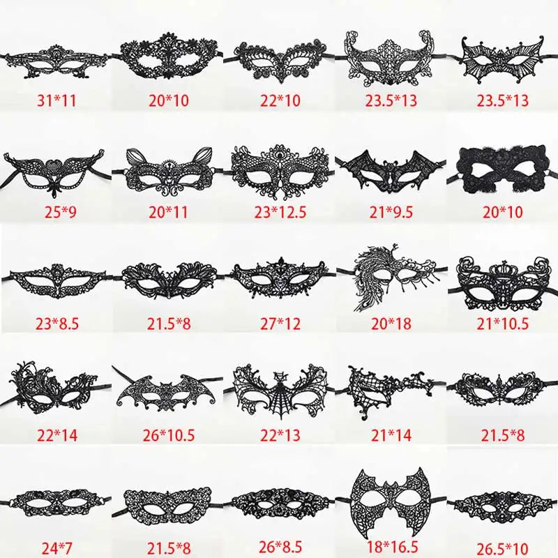 Sexy Lace Eye Mask for Women — Venetian Masquerade, Halloween & Carnival Half-Face Cosplay Party Mask