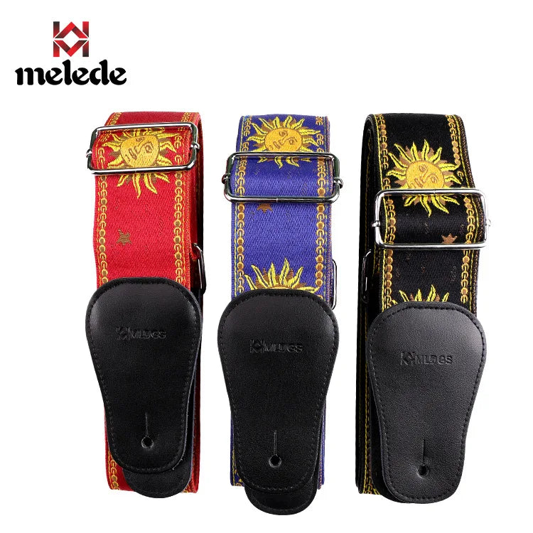 High-Quality Cotton Guitar Strap – Adjustable Length, 6.2cm Wide for Acoustic Guitar & Electric Bass